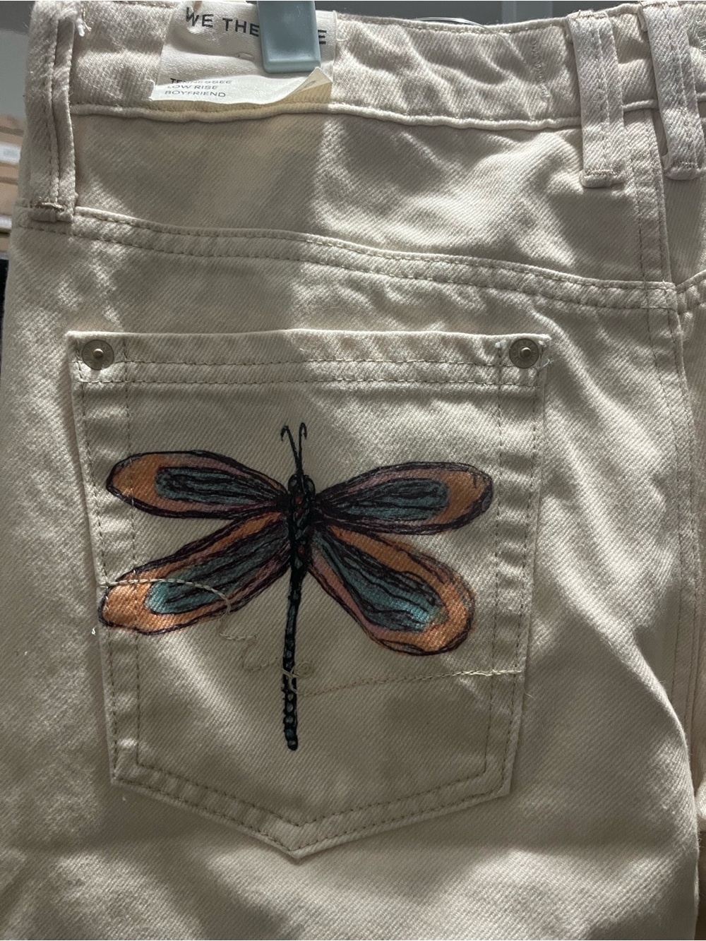 Free People Tennessee Low Rise Illusions jeans Size 29 - Picture 5 of 6